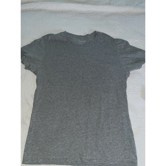 Everlane Men's T-Shirt Heathered Charcoal Weight Relaxed Crew Tee  in Size XL - Picture 1 of 5